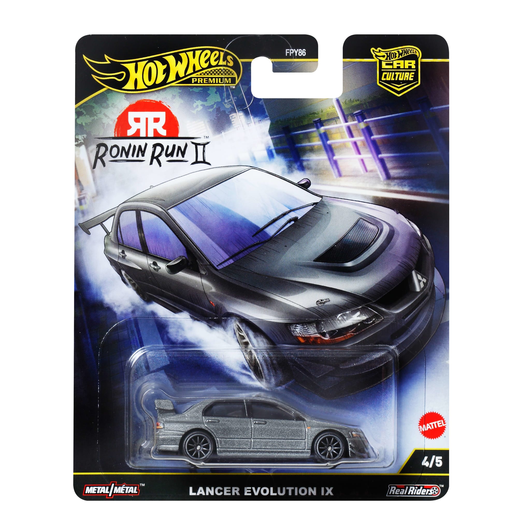 Hot Wheels Premium Car Culture Ronin Run 2 Mitsubishi Lancer Evolution Ix 1:64 Scale Collectible