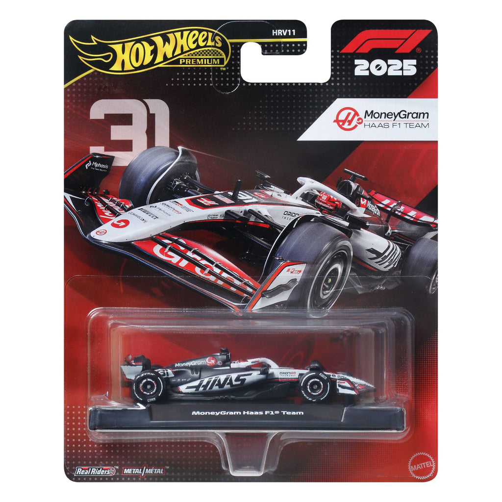 Hot Wheels 1:64 Scale Premium Die-Cast Formula 1 Collectible Toy Race Car