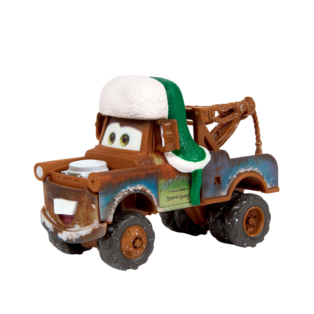 Disney And Pixar Cars Winter Die-Cast Multipack, Set Of 5 Toy Vehicles & 2 Plastic Accessories