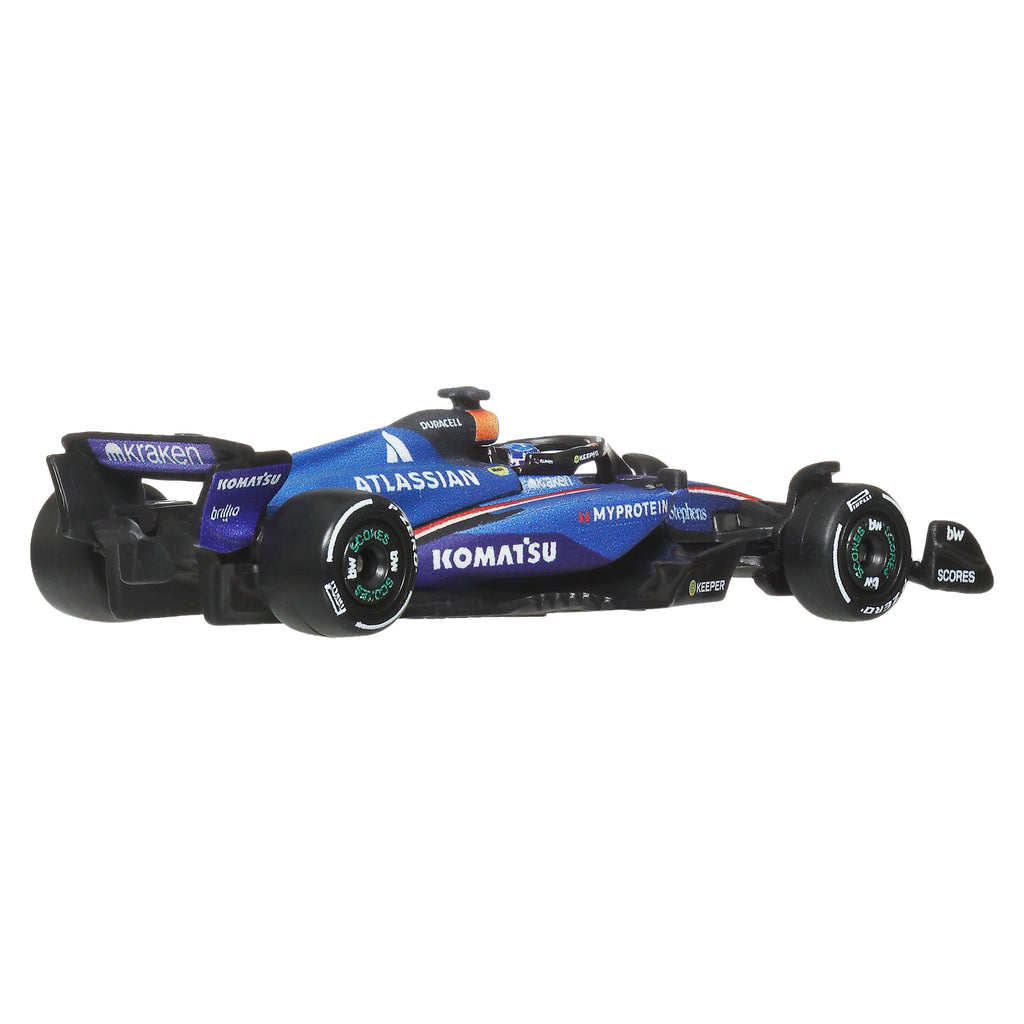 Hot Wheels Premium Formula 1 Atlassian Williams Racing 2-Pack Of 1:64 Scale Racecars: Sainz & Albon
