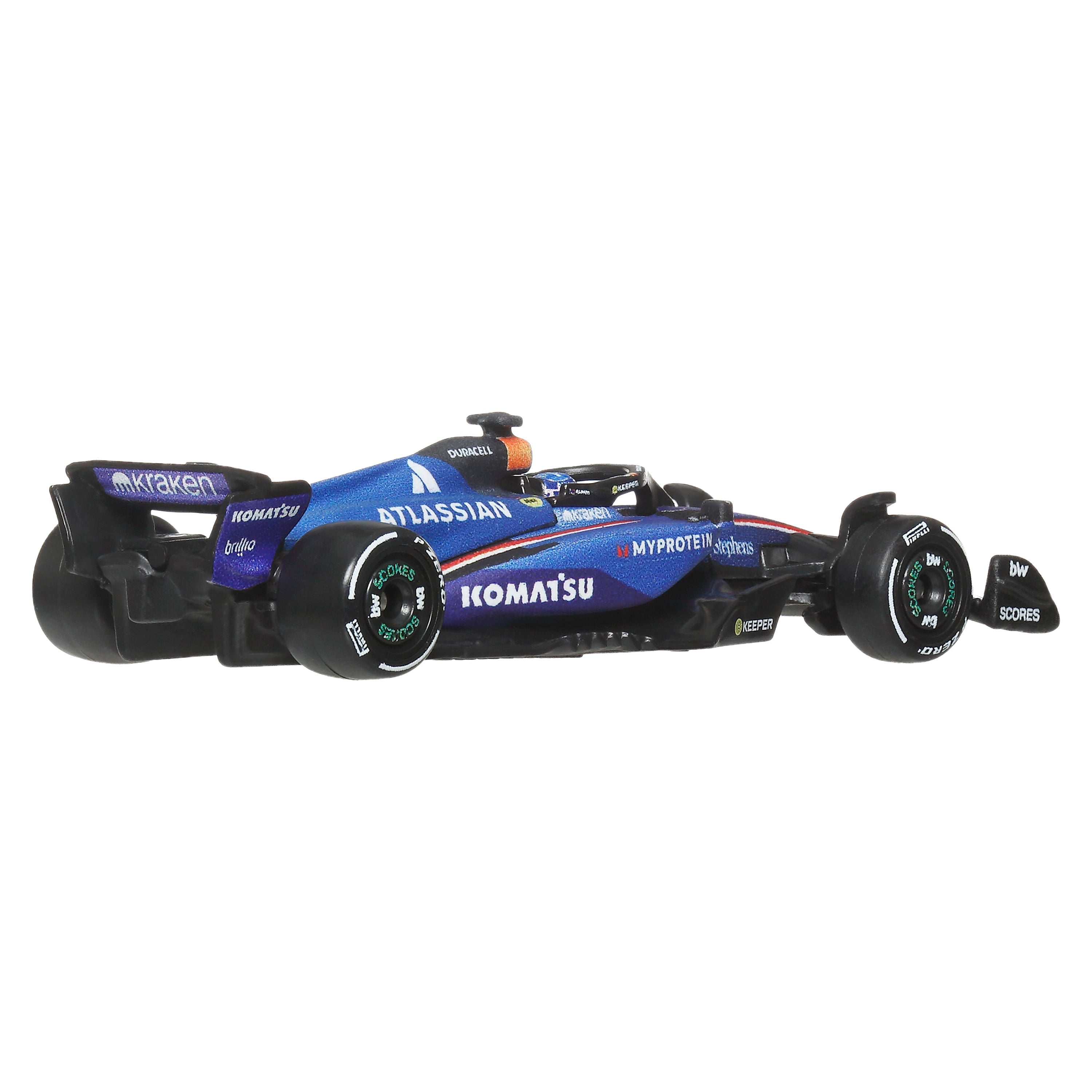 Hot Wheels Premium Formula 1 Atlassian Williams Racing 2-Pack Of 1:64 Scale Racecars: Sainz & Albon