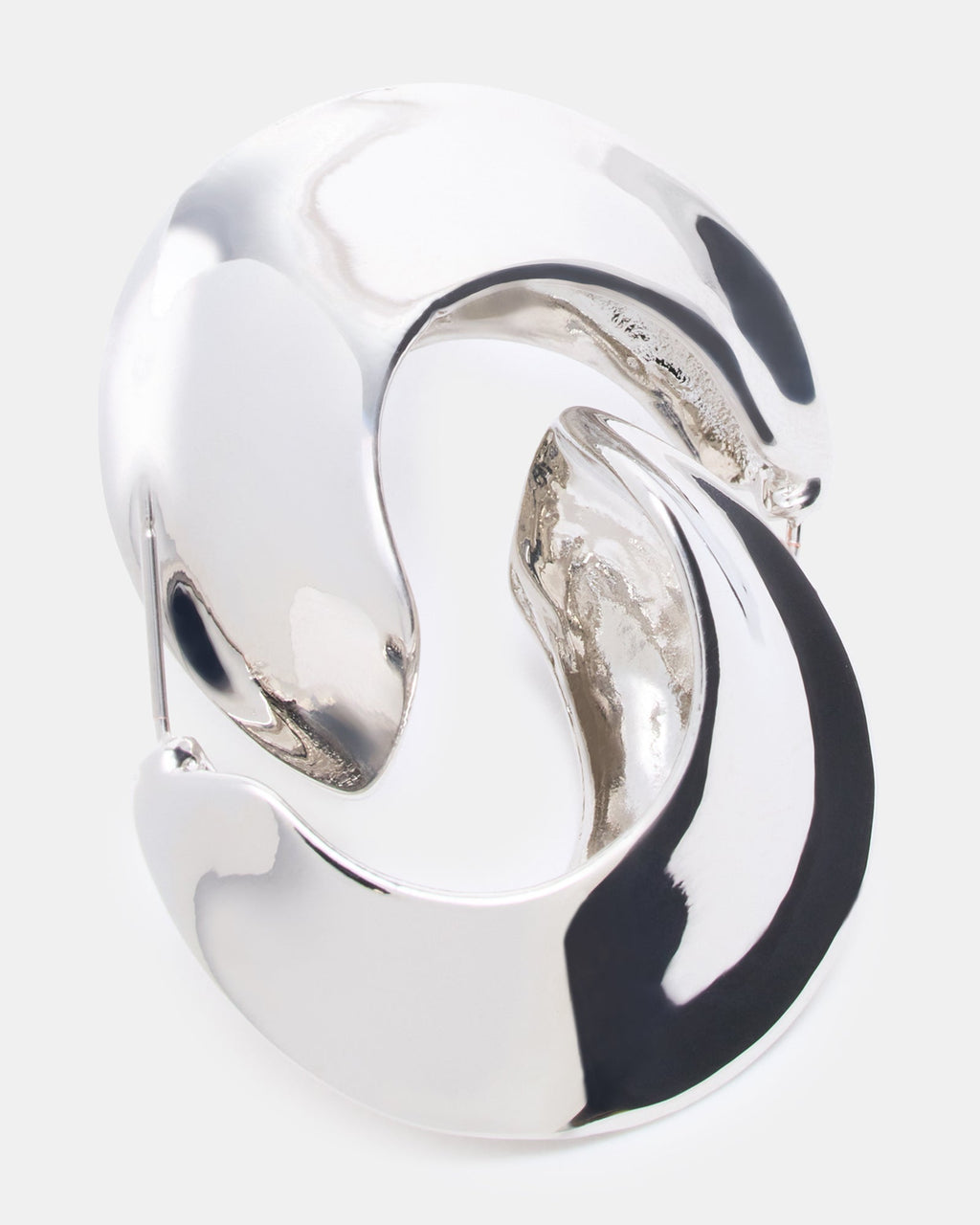 CRESCENT EARRINGS SILVER
