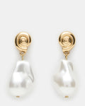SHELL DROP EARRINGS PEARL