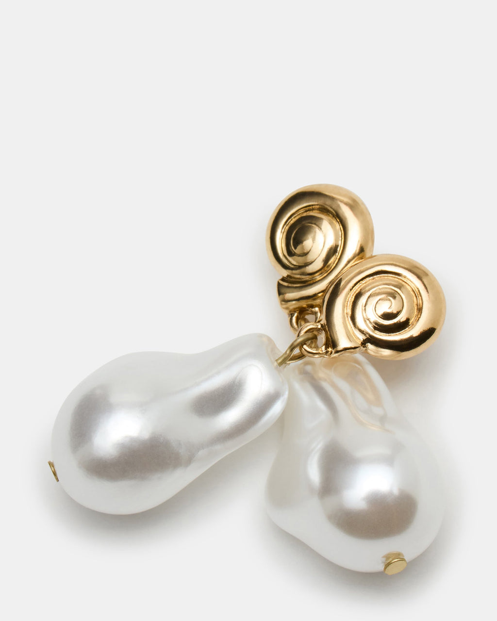 SHELL DROP EARRINGS PEARL