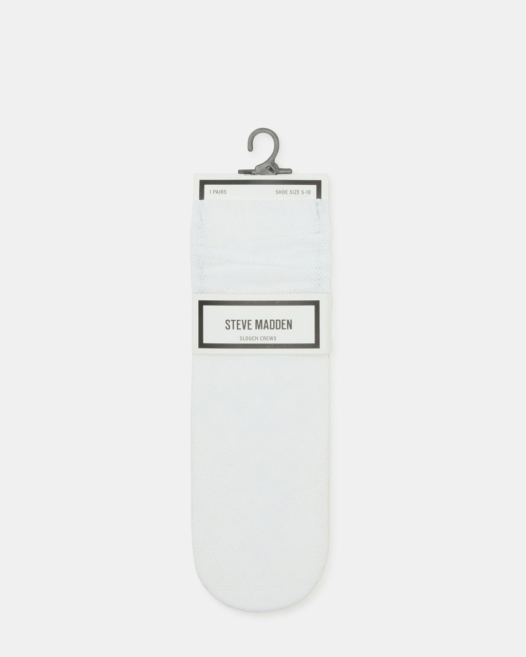 FISHNET SLOUCHY CREW SOCKS WHITE