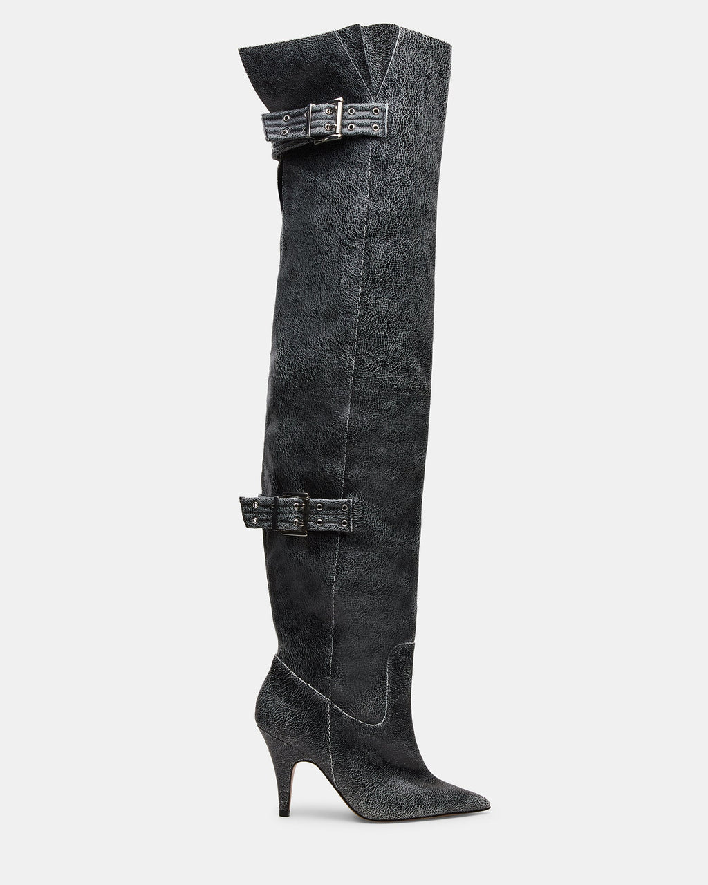 BADDIE BLACK DISTRESSED
