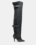BADDIE BLACK DISTRESSED