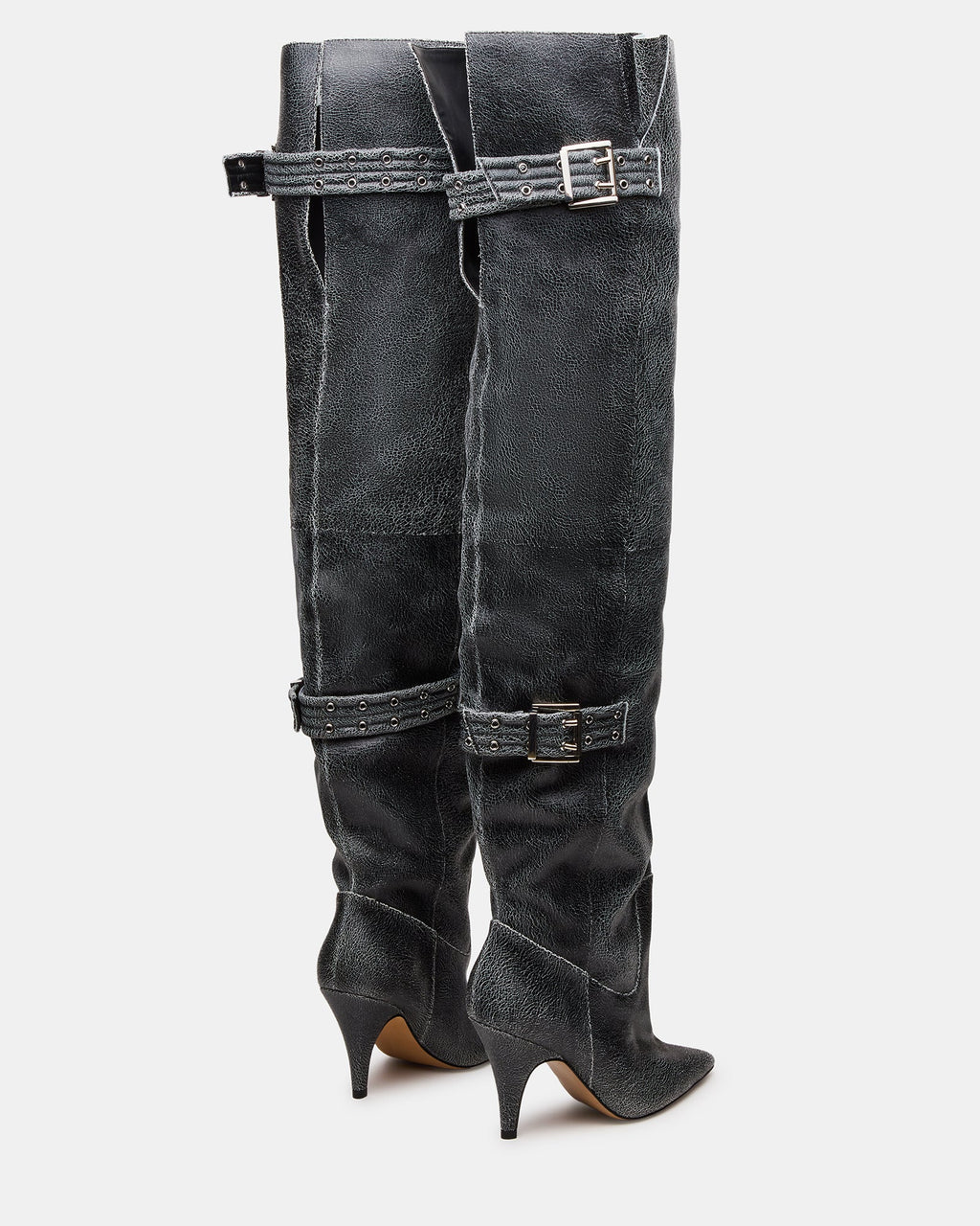 BADDIE BLACK DISTRESSED