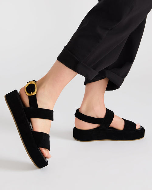 BARONI BLACK SUEDE