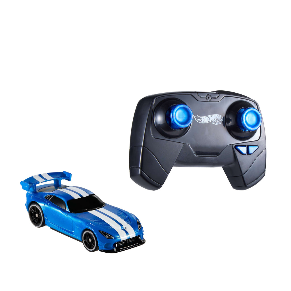 Hot Wheels RC 1:64 Scale Dodge Viper Acr, Battery-Powered Remote-Control Toy Car