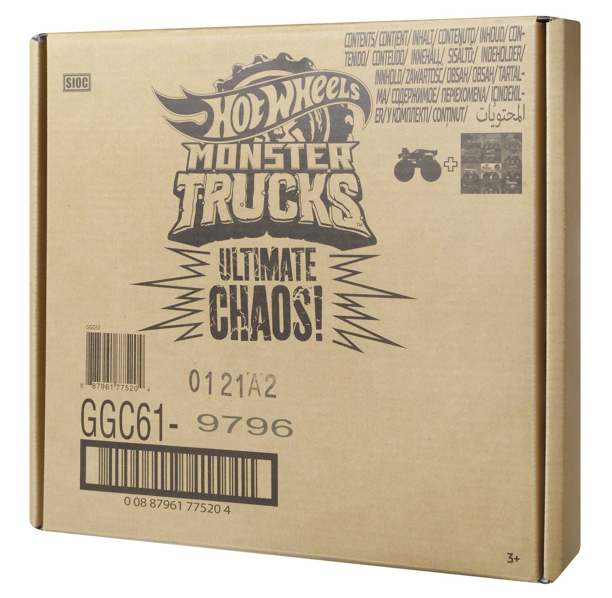 Hot Wheels Monster Trucks Ultimate Chaos 12Pk 1 Vehicle