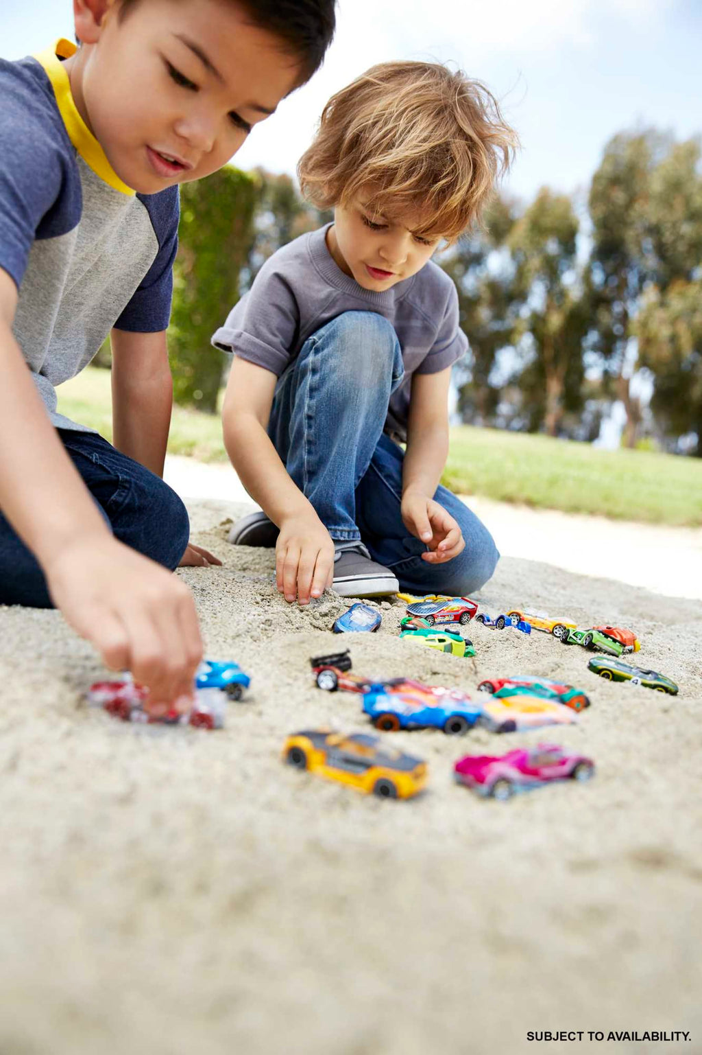 Hot Wheels Set Of 20 1:64 Scale Toy Trucks And Cars For Kids & Collectors