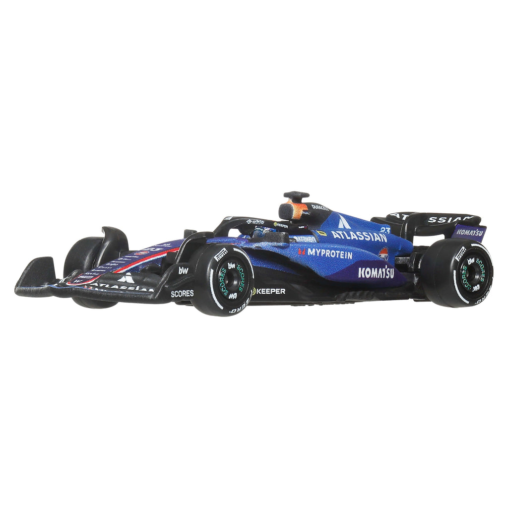 Hot Wheels Premium Formula 1 Atlassian Williams Racing 2-Pack Of 1:64 Scale Racecars: Sainz & Albon