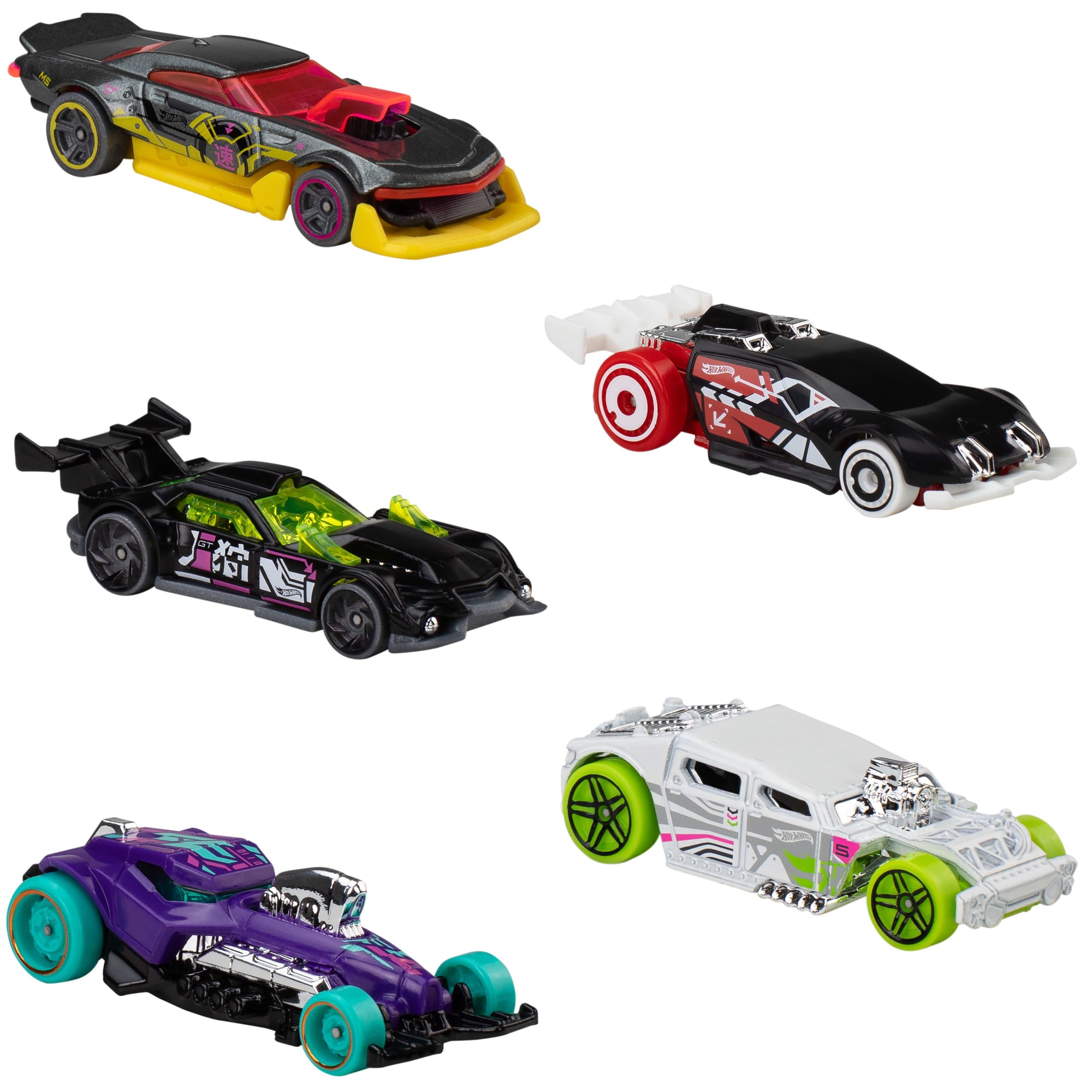 Hot Wheels Cars, 5-Pack Of Die-Cast Toy Cars Or Trucks in 1:64 Scale