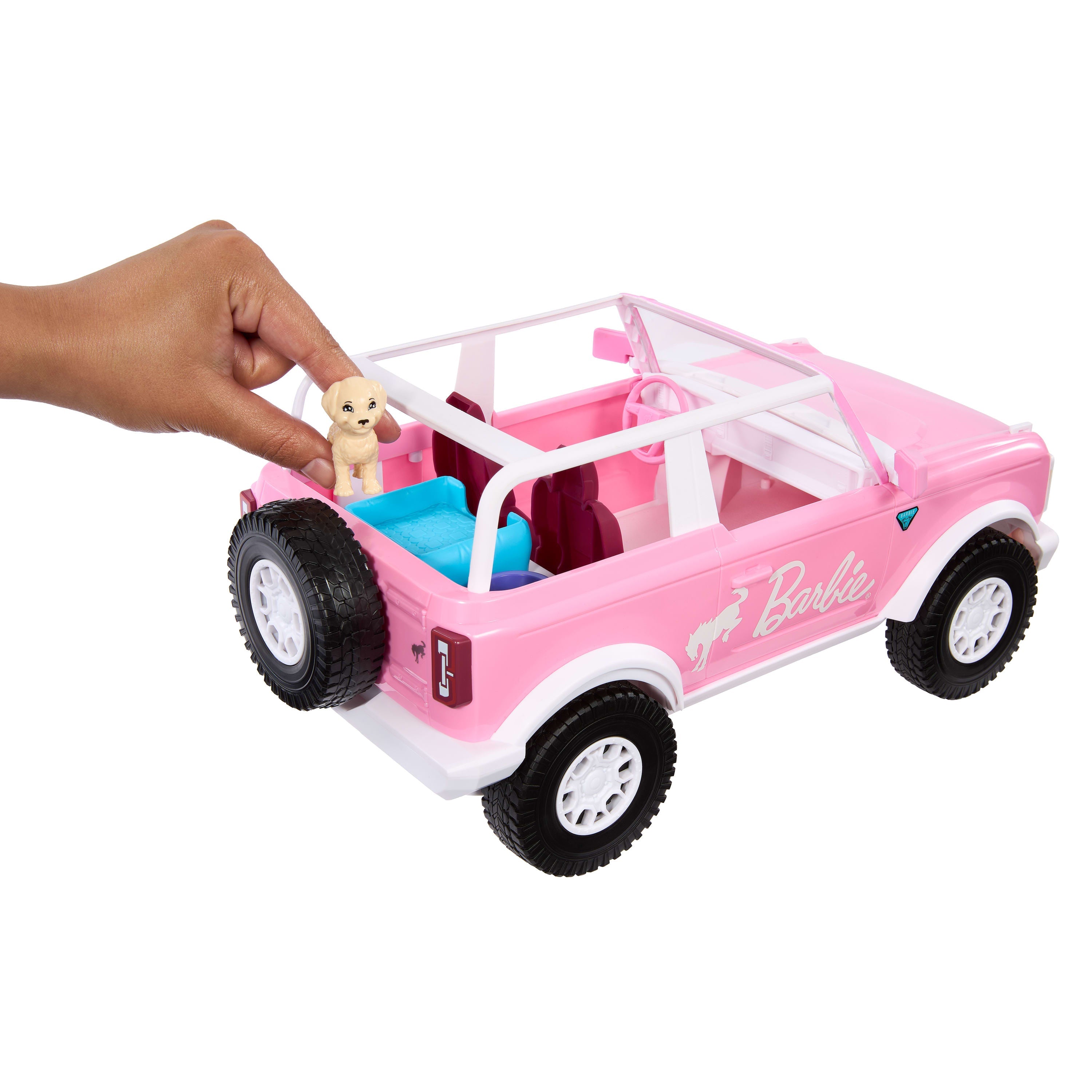 Hot Wheels RC Barbie Ford Bronco RC, Battery-Powered Remote-Control Toy Car With Accessories