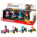 Hot Wheels Mario Kart Set Of 4 Toy Character Vehicles, Includes 1 Exclusive Mario Toy