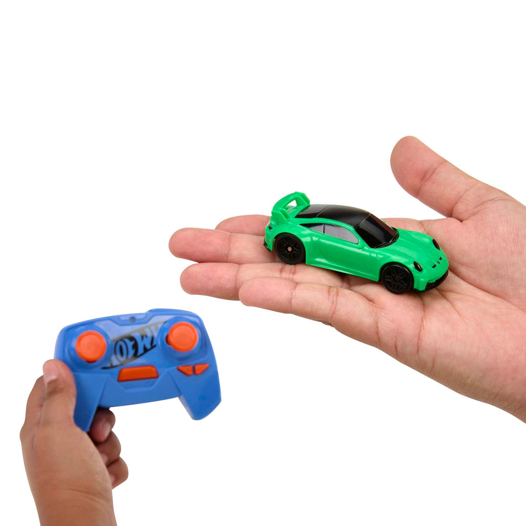 Hot Wheels RC Cars, Remote-Control Porsche 911 in 1:64 Scale