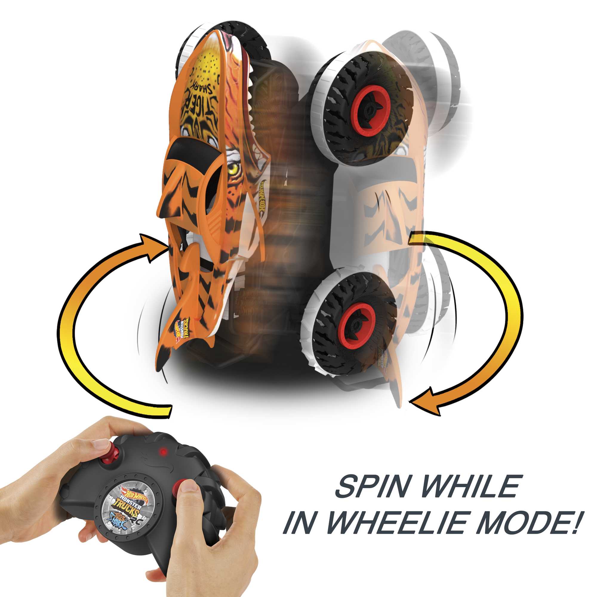 Hot Wheels Monster Trucks Unstoppable Tiger Shark RC Vehicle