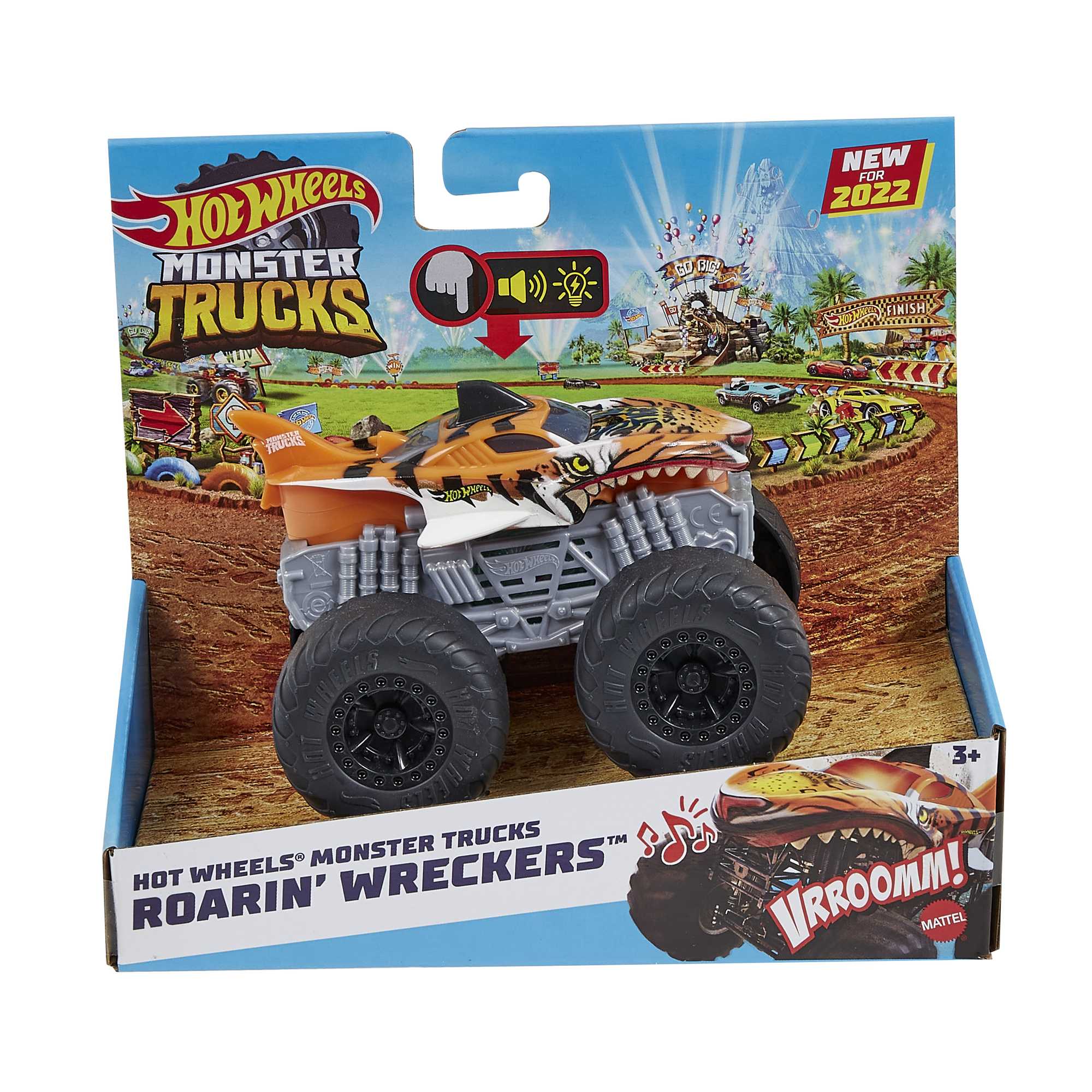 Hot Wheels Monster Trucks Roarin' Wreckers Tiger Shark