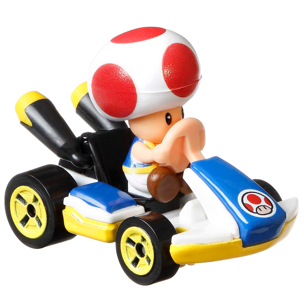 Hot Wheels Mario Kart Set Of 4 Toy Character Vehicles, Includes 1 Exclusive Mario Toy