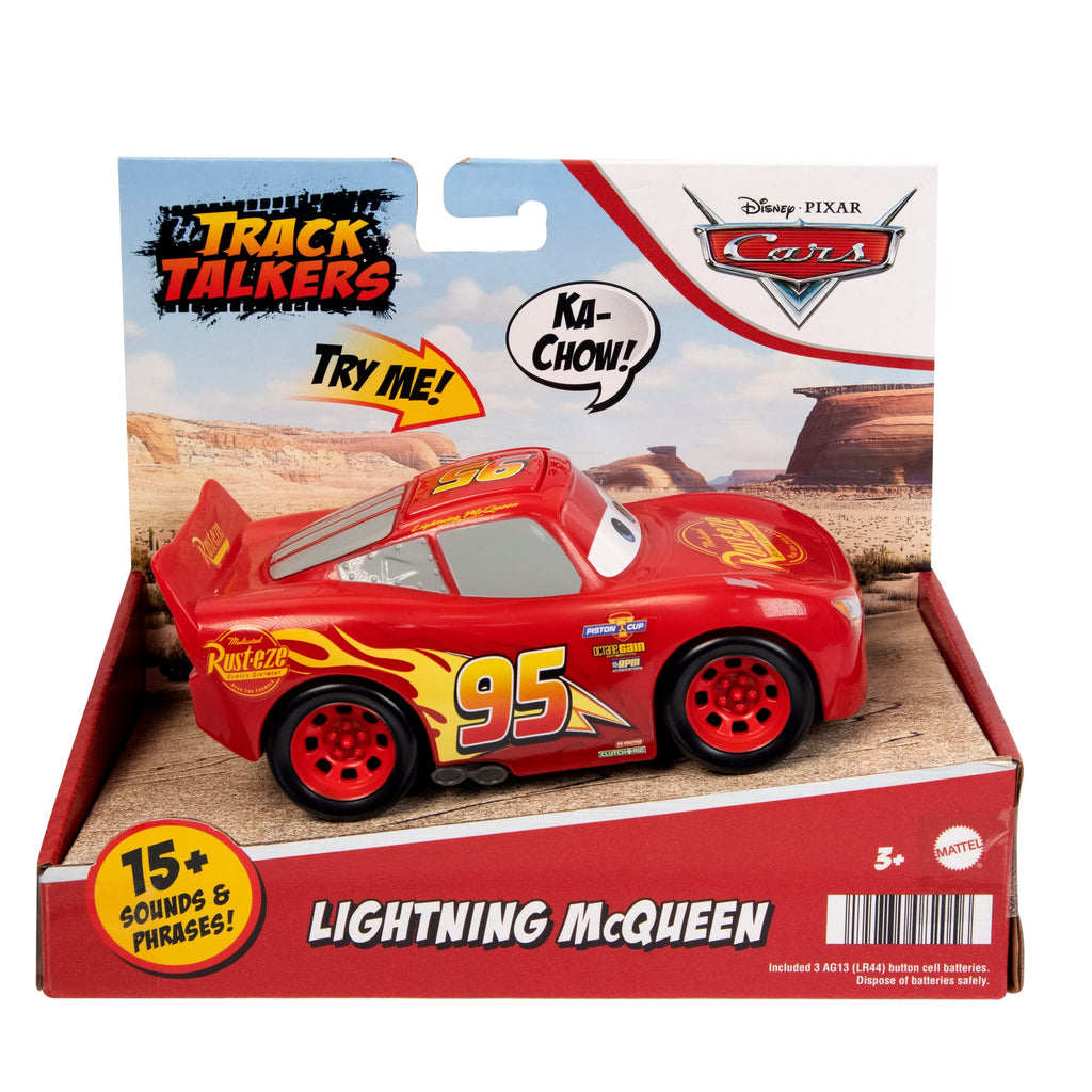 Disney And Pixar Cars Track Talkers Toy Vehicles, Lightning Mcqueen Talking Car, 5.5-Inch Character Collectible