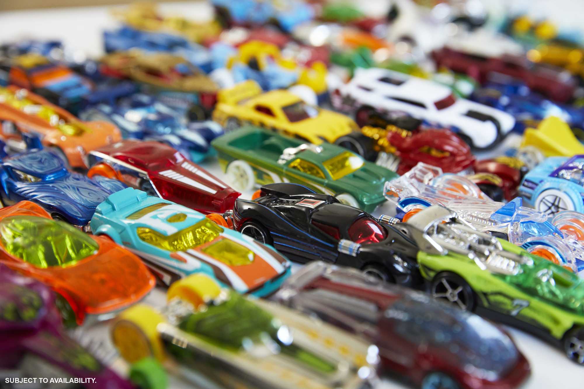 Hot Wheels Set Of 20 1:64 Scale Toy Trucks And Cars For Kids & Collectors