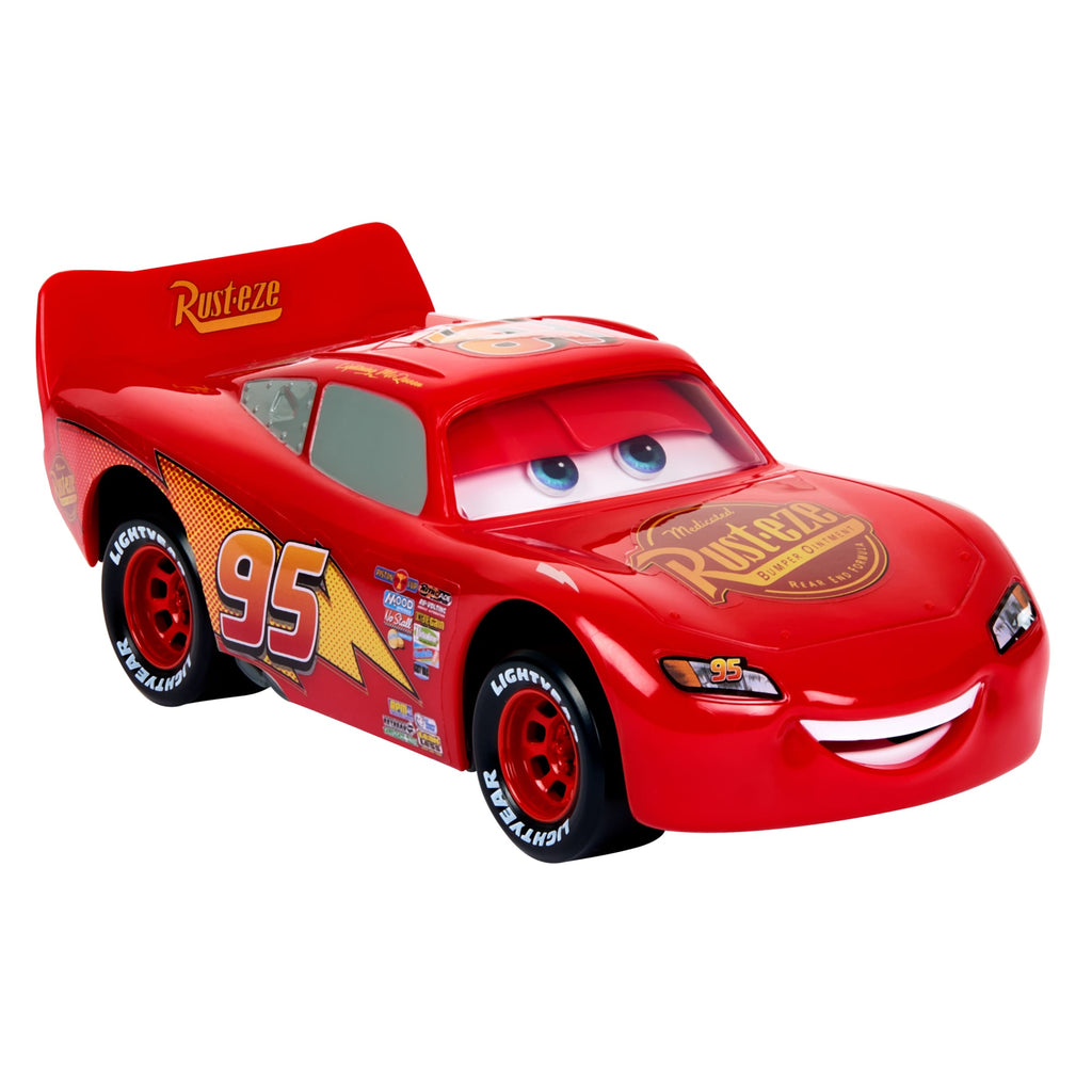 Disney And Pixar Cars Moving Moments Lightning Mcqueen Toy Car With Moving Eyes & Mouth