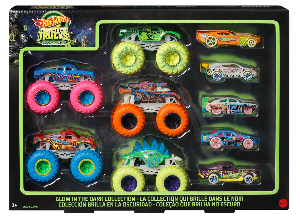 Hot Wheels Monster Trucks Gitd Bundle